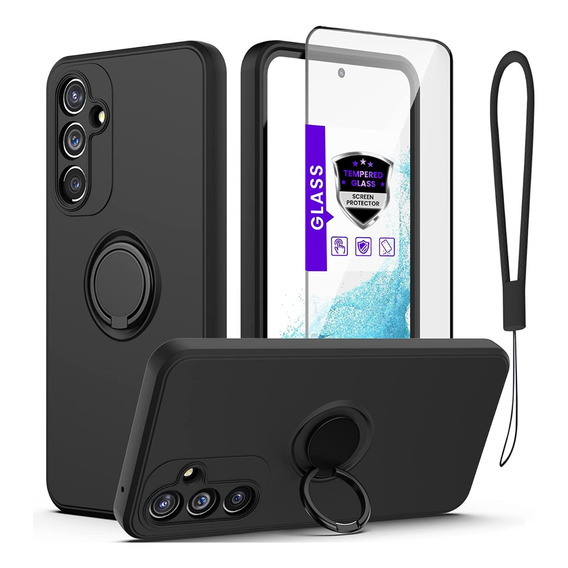 Funda Para Samsung Liquid Silione Carcasa +  Correa + Mica