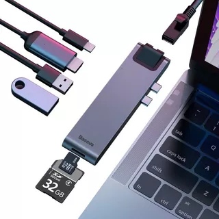 Hub Adaptador Usb-c Macbook Pro/air 7en1 Baseus Hdmi 4k