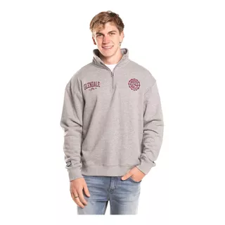 Buzo Frisa Rusty Glendale 1/4 Zip Relaxed 2302-shop Oficial-