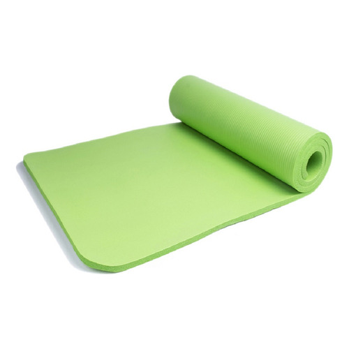 Colchoneta Mat Yoga 10 Mm Pilates Tapete Ejercicio Abdomen Color Verde