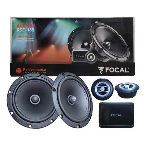 Set De Medios Focal 6.5 Auditor Rse-165 120 W