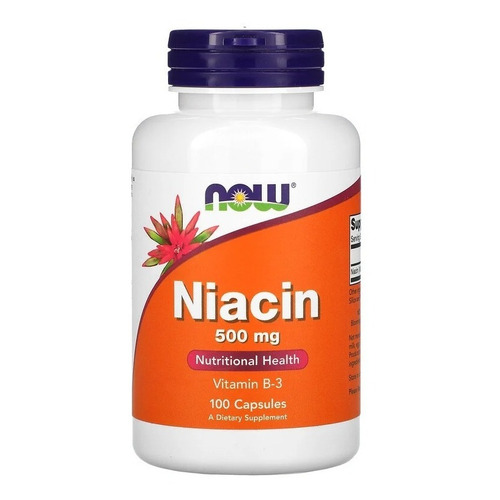 Now Foods Niacina 500 Mg 100 Tabletas Sfn