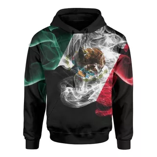 Sudadera Full Print Bandera México Orgullosamente Mexicano