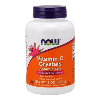 Cristais De Vitamina C Em Pó 227g Now Foods