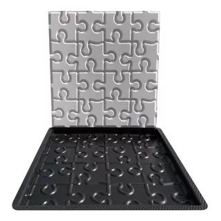 Forma Cimento Calçada Piso Forma Quebra-cabeça 38x36,5x2 