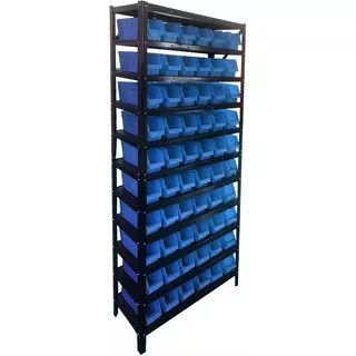 Rack Con Gavetas Plásticas  60 Pcs 