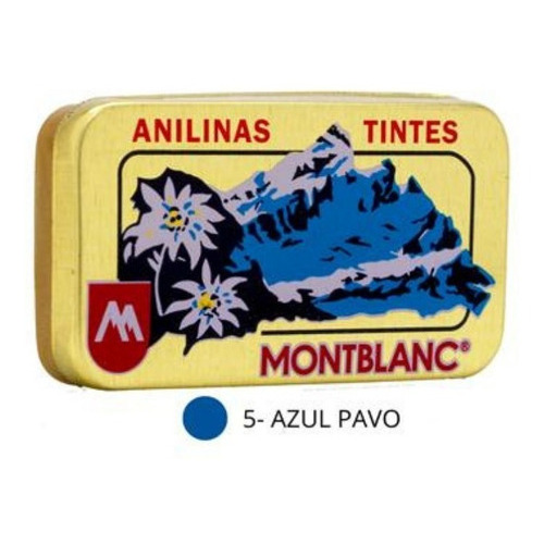 Pack 3 Anilinas Montblanc® Cajita Dorada Color 5. Azul Pavo Pack 3