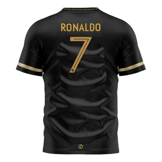 Polera Camiseta Cristiano Ronaldo Gold Especial Niño-adulto