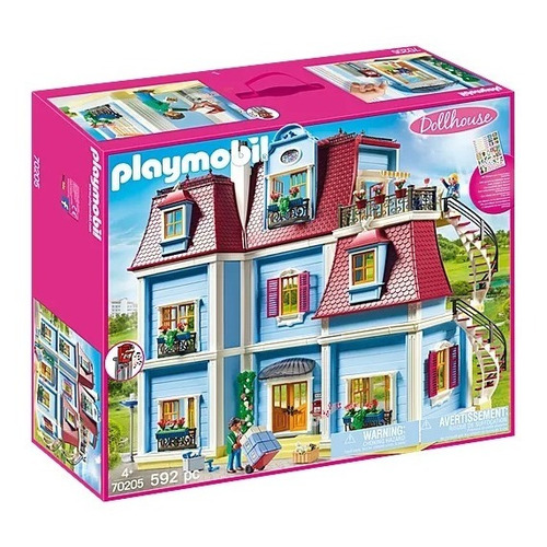 Figura Armable Playmobil Dollhouse Casa De Muñecas 592 Pzas