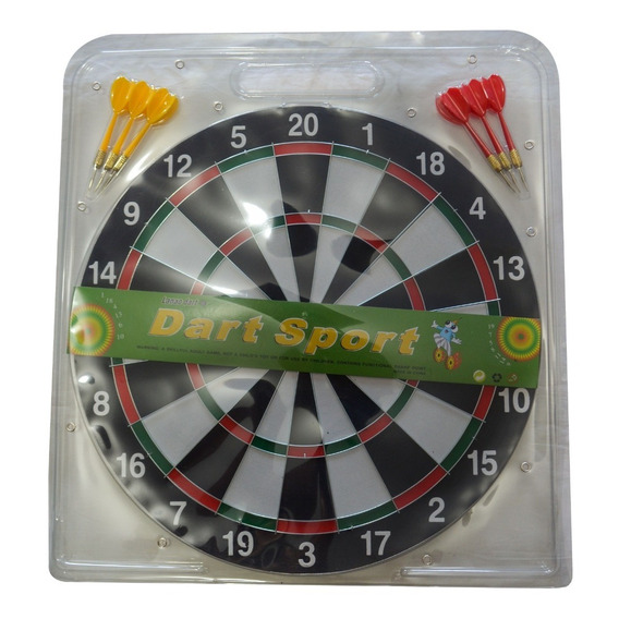 Juego De Tiro Al Blanco Dart Board Grande + 6 Dardos