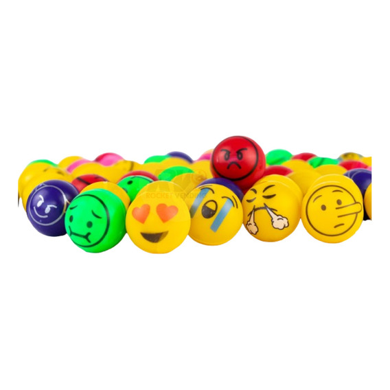 Pelota Emojis Whats Bolsa Con 100 Pzas 1 Pulgada 1p