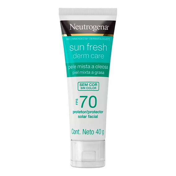 Protector Facial Sin Color Neutrogena Piel Mixta A Grasa 40g