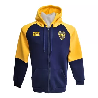 Campera Boca Juniors Algodón Frisado Producto Original