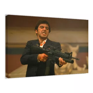 Cuadro Canvas Moderno Scarface Oficina, Recamara 105x70cm