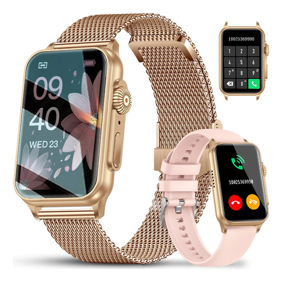 Reloj Inteligente Mujer Deportivo Impermeable Bluetooth Call