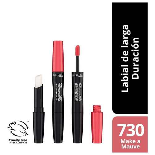 Rimmel Labial Líquido Lasting Provocalips Acabado Liso Color 730 Make A Mauve