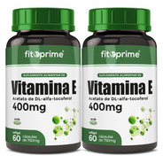 Kit 2 Vitamina E 400mg 400ui Por Cápsula Com 60 Cápsulas