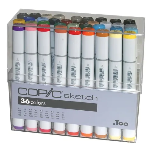 Marcadores de pontos duplos Copic Sketch X 36 | Parcelamento
