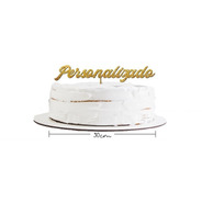 Cake Topper Adorno Personalizado Para Pastel