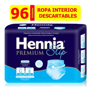 Hennia Ropa Interior Descartable Talle Grande X 96 Unidades