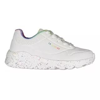 Tenis Skechers Uno Lite-rainbow Speckle Niñas Blanco 310456