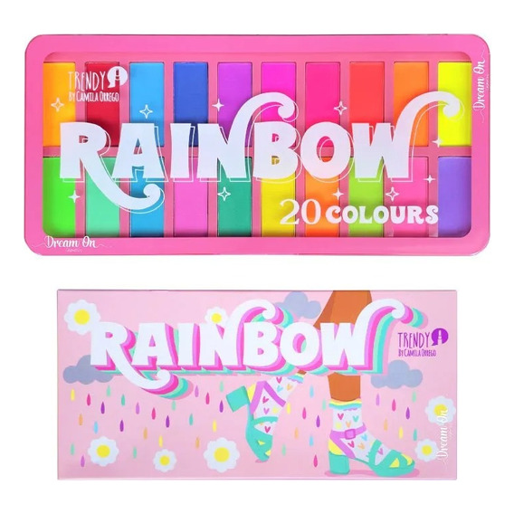 Sombras Neon Rainbow Profesiona - g a $1015