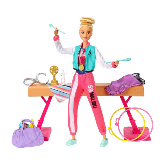 Barbie Careers, Set De Muñeca Gimnasta