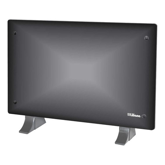 Calefactor Panel De Vidrio Liliana 2200w Color Negro