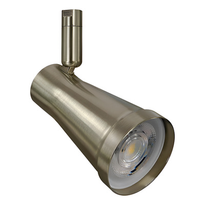 Spot Cabezal Acero 709 Apto Led Gu10 Riel Movil Deco Moderno