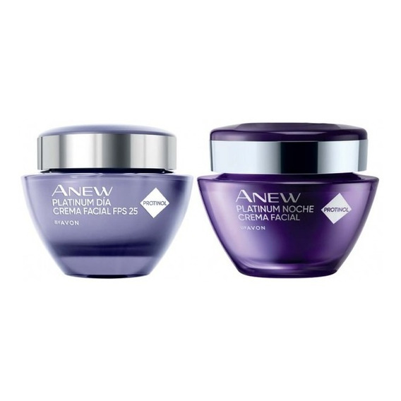 Set X 2 Avon Anew Platinum Crema Facial -