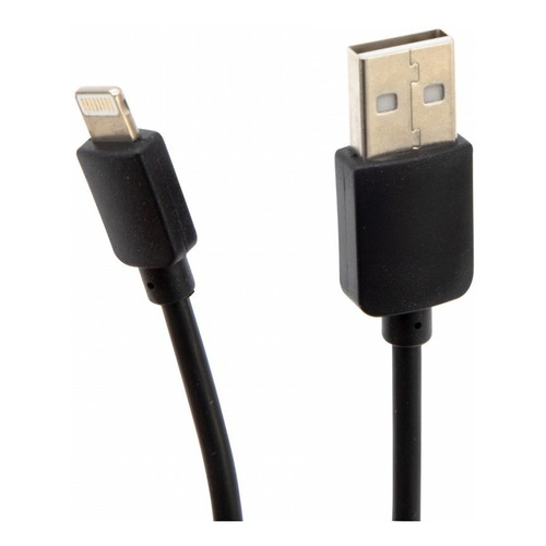 Cable Usb Getttech, Compatible Con Apple 1.5m Negro(jl-3570) Color Negro