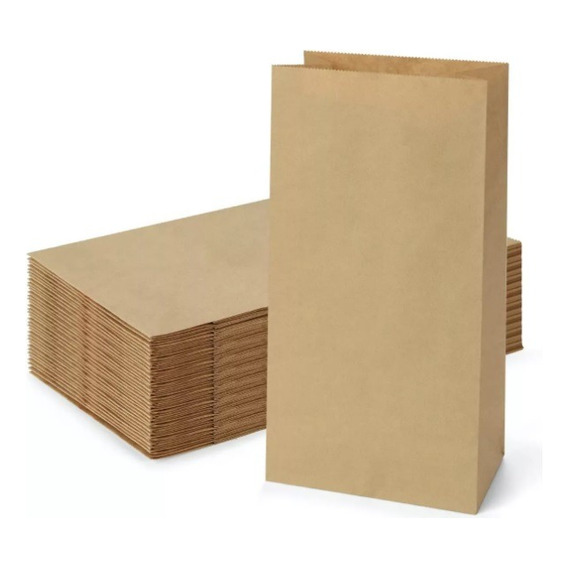  Bolsitas Bolsa Papel Madera Kraft Souvenir Candy Bar X50un