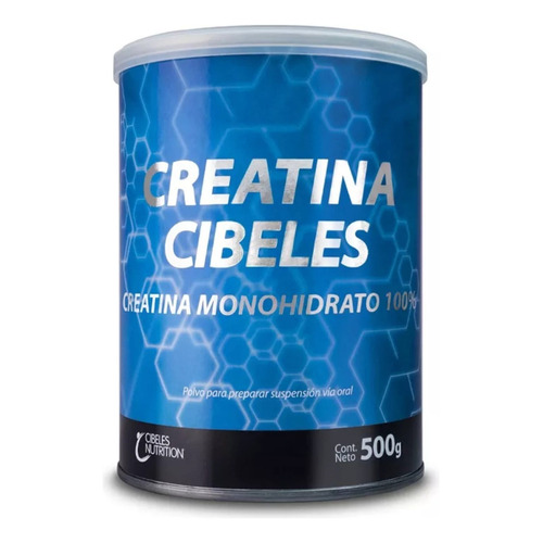 Suplemento en polvo Cibeles  Creatina creatina monohidratada en lata de 500g