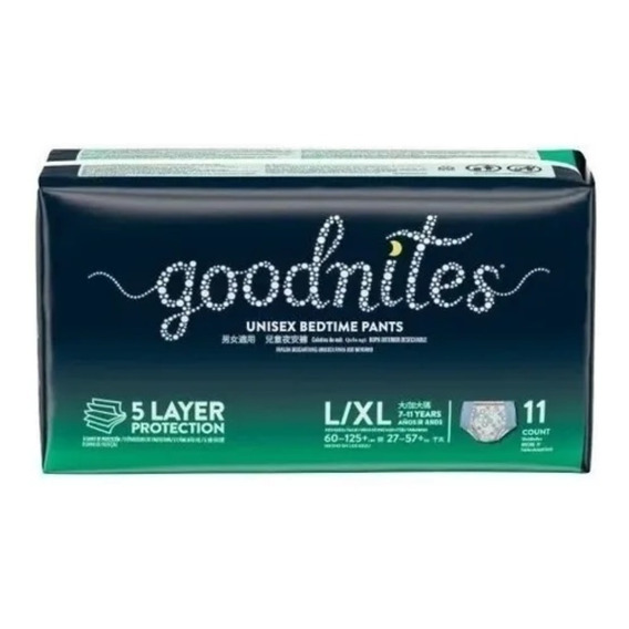 Pañales Goodnites Ropa Interior Pants Pack X6 L/xl