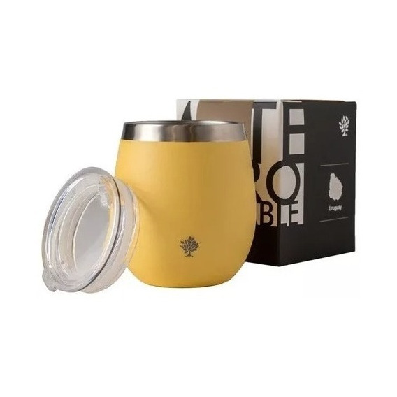 Mate Acero Inoxidable Con Tapa Doble Capa Terrano