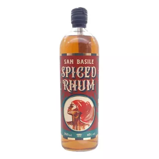 Licor Fino Rum E Ervas Spiced Rhum San Basile Garrafa 950ml