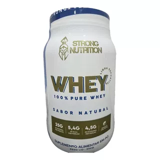 Whey Protein 100% Concentrado Pote 900g - Strong Nutrition