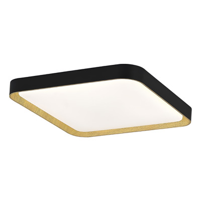 Plaon Galactic 45w 50x50x8cm Blanco Dinamico Negro/madera
