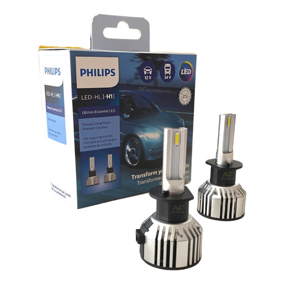 Kit Led H1 Philips Ultinon Essential Nueva Generacion Lupa