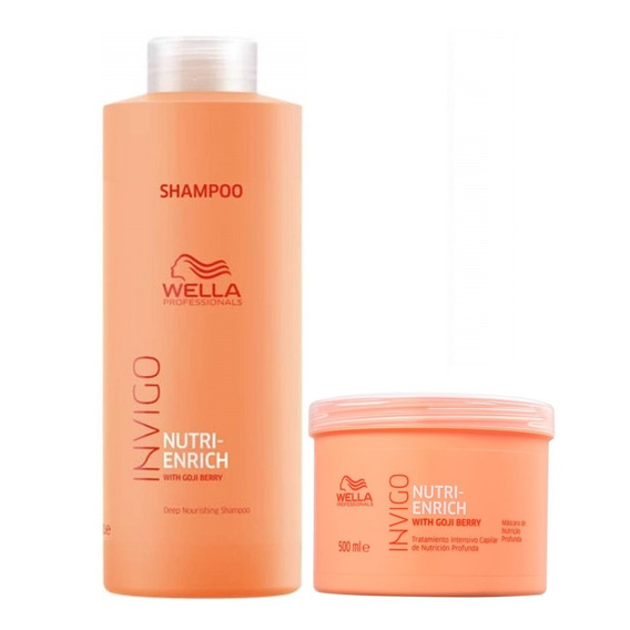 Shampoo 1000ml + Mascarilla Wella Invigo Nutri Enrich