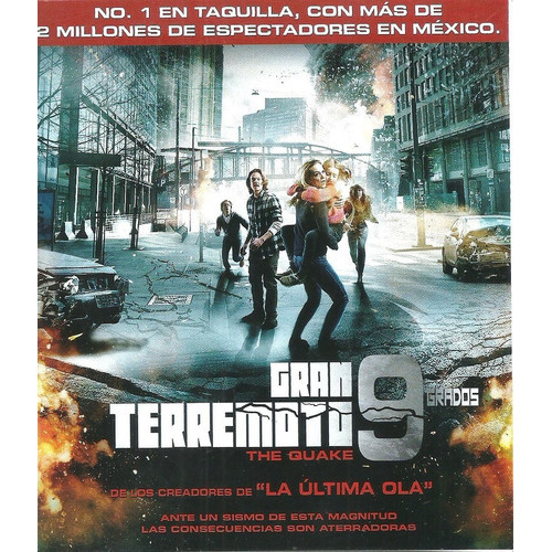 Gran Terremoto 9 Grados | Blu Ray Hang Tran Película Nueva