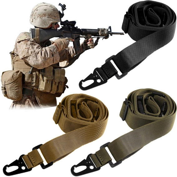 Portafusil Tactico Bungee 3 Punto Eslinga Militares Caza