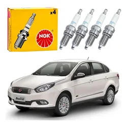  Jogo Velas Ignição Ngk Fiat Grand Siena 1.4 2017 A 2021