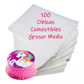 Obleas Comestibles De Arroz 100 Grosor Mediano Medio Full 