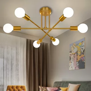 Lámparas De Techo Colgantes Moderna Decorativas 6 Luces Sala