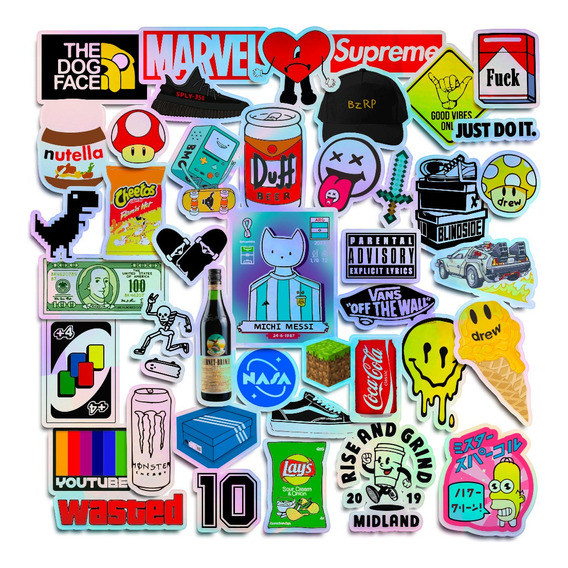 45 Stickers Aesthetic Termo Stanley Vinilos Planchas Calcos