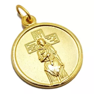 Medalla Gauchito Gil - Plaqué Oro 21k - 18mm