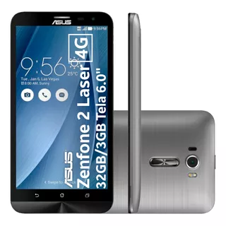 Celular Asus Zenfone 2 Laser 4g 32gb 6.0'' Prata - Excelente