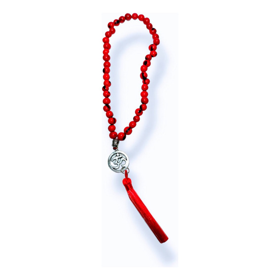 Japa Mala Código Sagrado 45  Cuentas  -color  Rojo