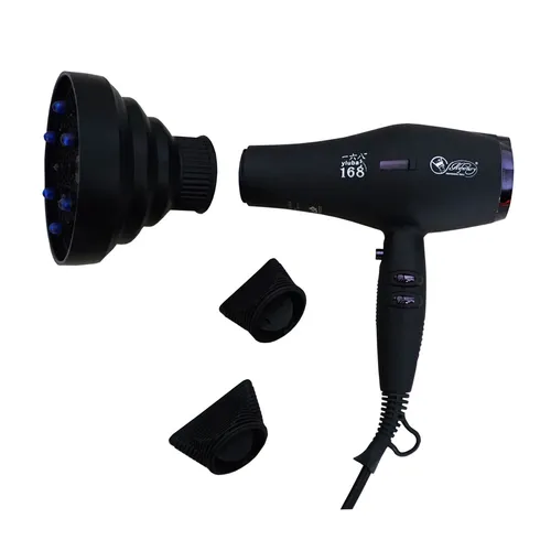 Secadora Profesional Negra Pistola Para Cabello 4 Metros De Cable